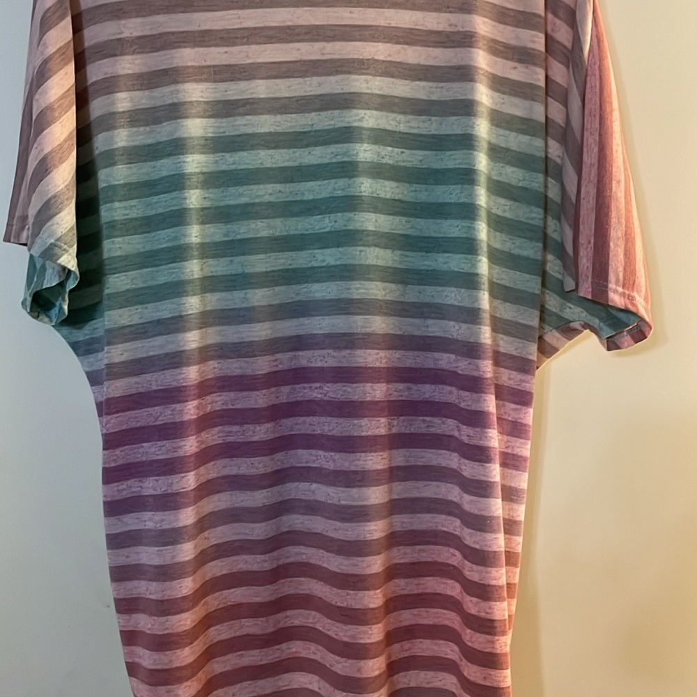 Colorful Striped Draped Top - Picture 2 of 2